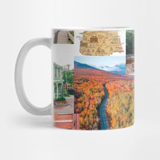 new hampshire aesthetic collage Mug